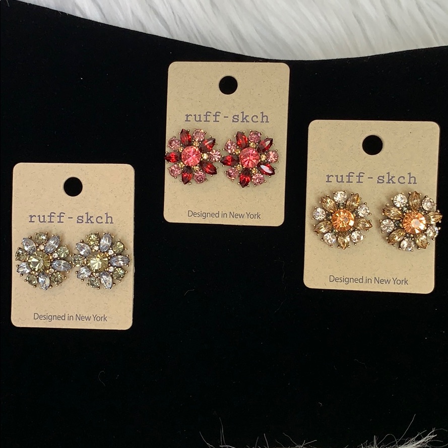 Crystal Flower Earrings